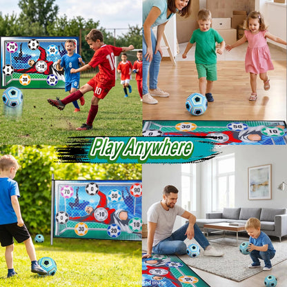 Kids Indoor & Outdoor Soccer Toss Game Set with Balls | Sports Toy Gifts for Boys Girls Ages 3–12