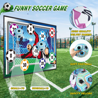 Kids Indoor & Outdoor Soccer Toss Game Set with Balls | Sports Toy Gifts for Boys Girls Ages 3–12