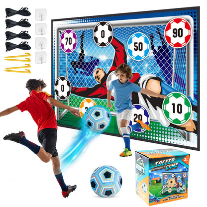 Kids Indoor & Outdoor Soccer Toss Game Set with Balls | Sports Toy Gifts for Boys Girls Ages 3–12